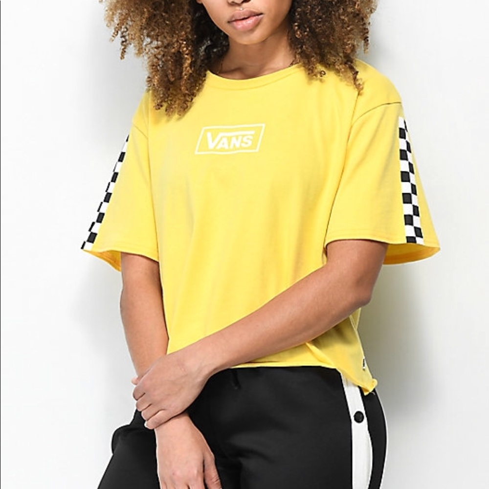 Vans yellow top